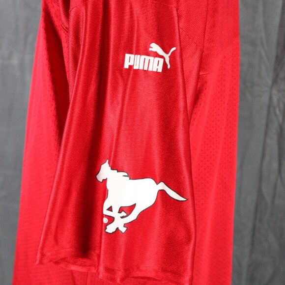 Calgary Stampeders Jersey (VTG) - 1990s Away Jersey by Puma - Men's Medium - Picture 3 of 9